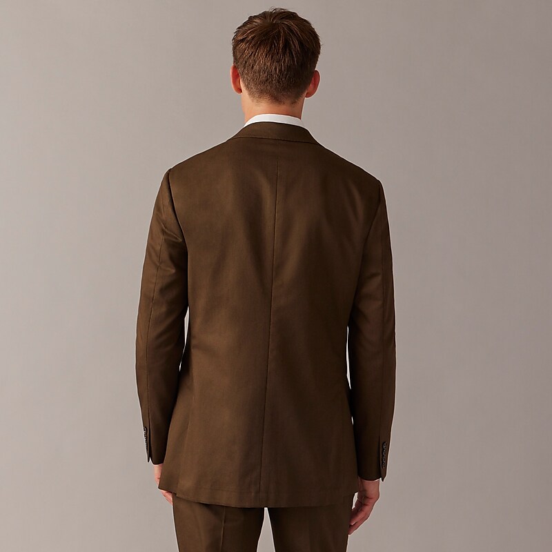 J.Crew Ludlow Slim-fit suit jacket in Italian chino Brown Factory Outlet | 58NQWIVEO