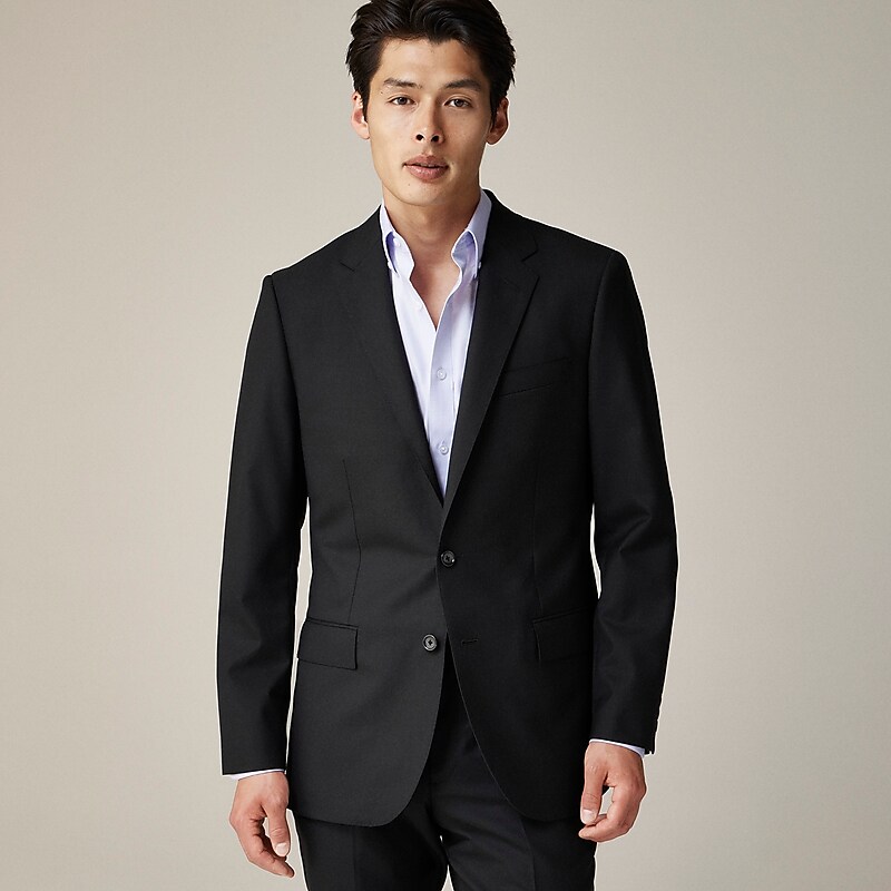 J.Crew Ludlow Slim-fit suit jacket with double vent in Italian wool Black Online | 09YWEXPIJ