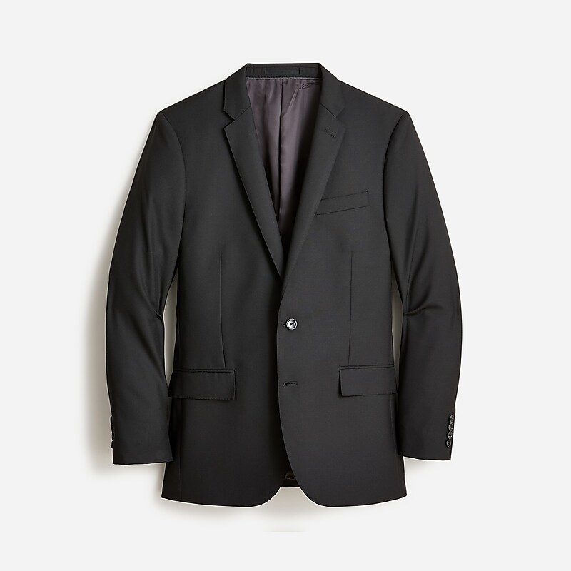 J.Crew Ludlow Slim-fit suit jacket with double vent in Italian wool Black Online | 09YWEXPIJ