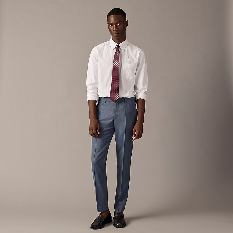 J.Crew Ludlow Slim-fit suit pant in Italian stretch worsted wool Atlantic Blue Clearance | 46XKQRVTB