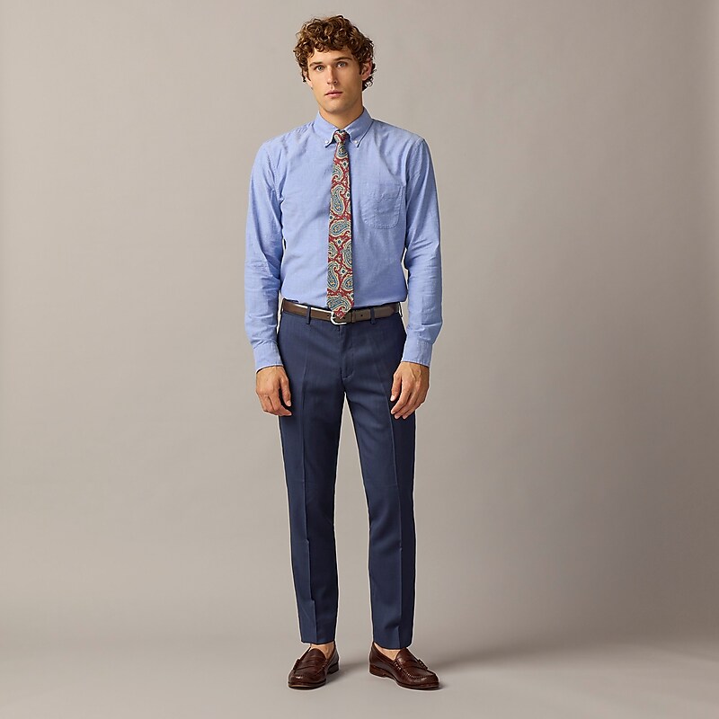 J.Crew Ludlow Slim-fit suit pant in Italian stretch worsted wool Navy Clearance | 46LUDBQIN