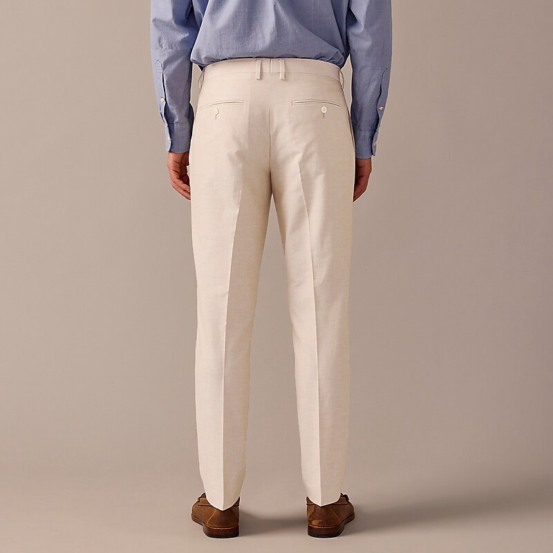 J.Crew Ludlow Slim-fit suit pant in Portuguese cotton oxford Khaki Outlet | 97WMHFKEA