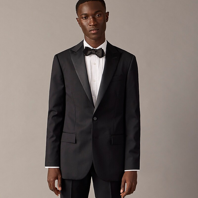 J.Crew Ludlow Slim-fit tuxedo jacket in Italian wool Black Factory Promo | 63ZKIXOPN