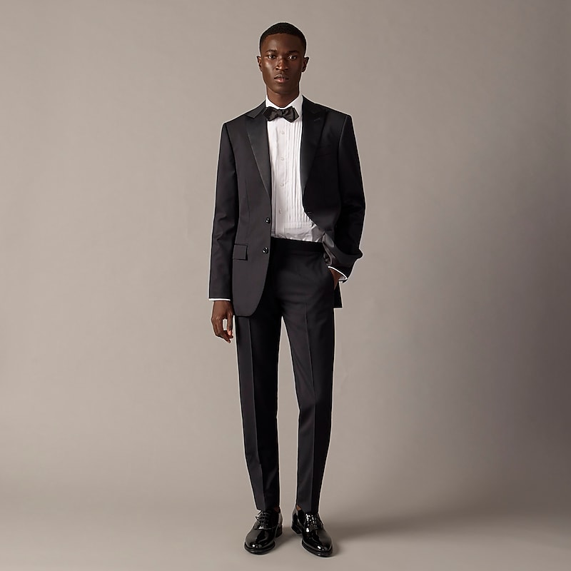 J.Crew Ludlow Slim-fit tuxedo jacket in Italian wool Black Factory Promo | 63ZKIXOPN