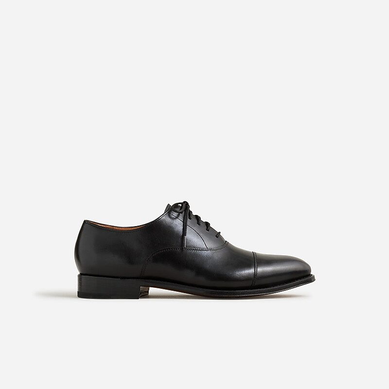 J.Crew Ludlow cap toe leather oxfords Black Outlet Online | 73HKBAELY