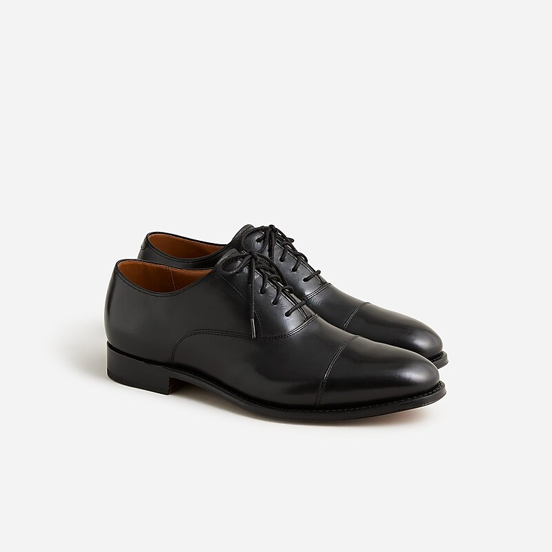 J.Crew Ludlow cap toe leather oxfords Black Outlet Online | 73HKBAELY