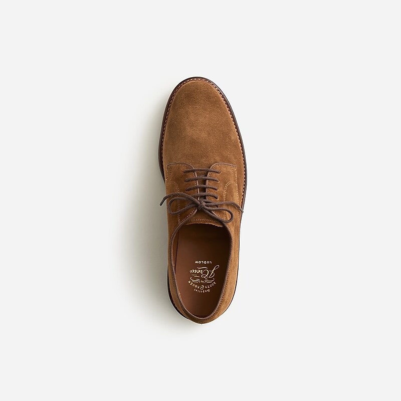 J.Crew Ludlow derbys in suede Snuff Suede Factory Outlet | 57WTKEXIS