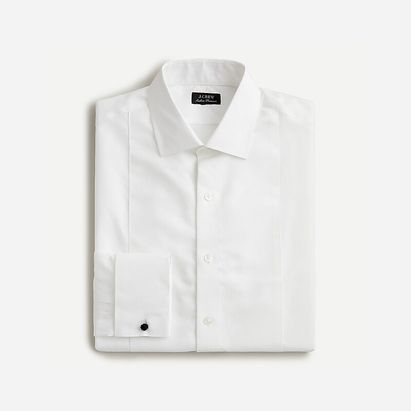 J.Crew Ludlow premium fine cotton tuxedo shirt White Online | 87LESDPKV