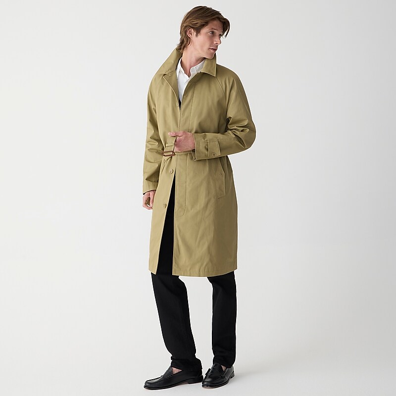 J.Crew Ludlow trench coat in water-resistant cotton Khaki Factory Outlet | 58PSEXHMF