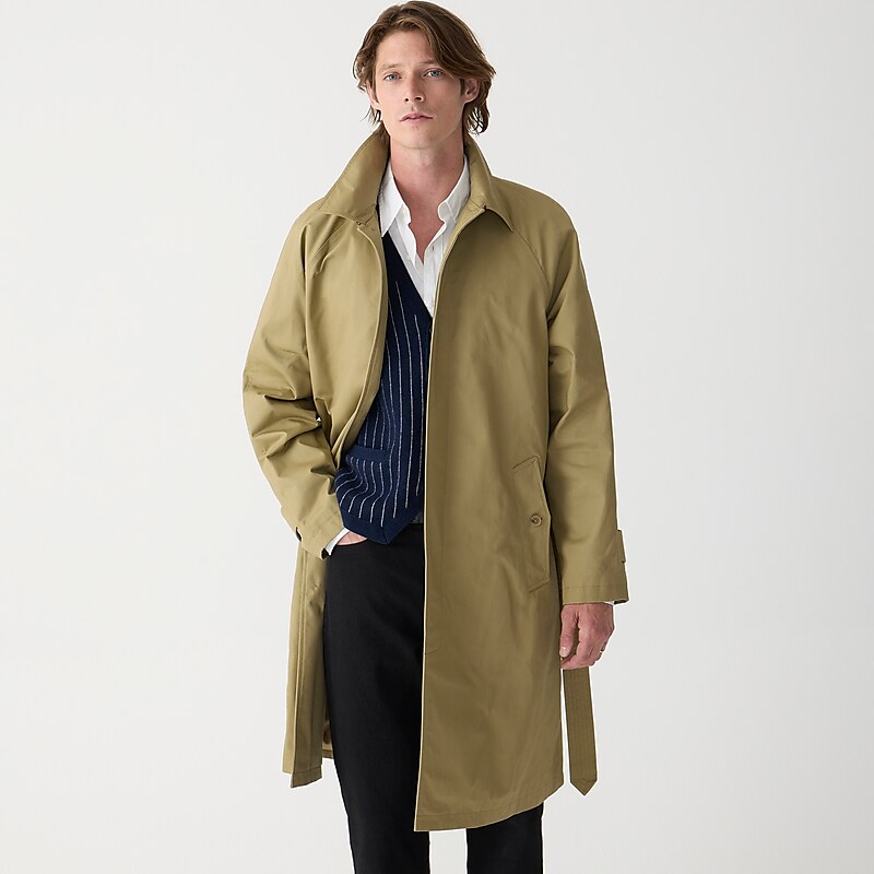 J.Crew Ludlow trench coat in water-resistant cotton Khaki Factory Outlet | 58PSEXHMF