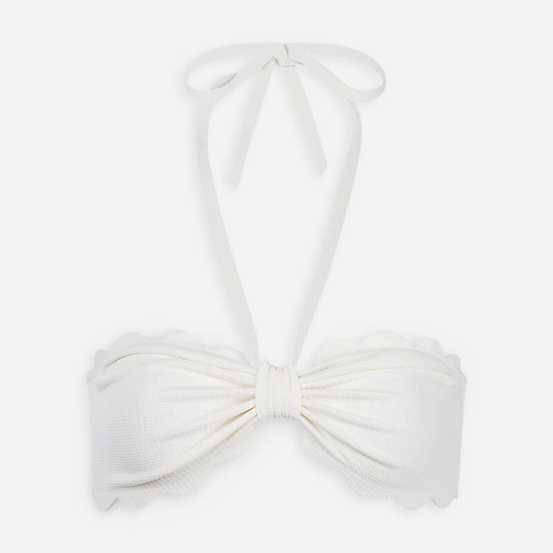 J.Crew MARYSIA Chesapeake bikini top White Clearance | 45OGXCHVU