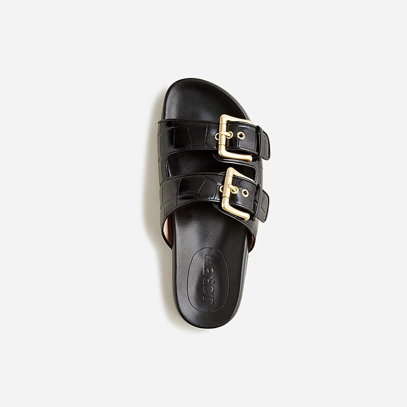 J.Crew Marlow sandals in canvas Black Outlet Online | 70FAGUPRD