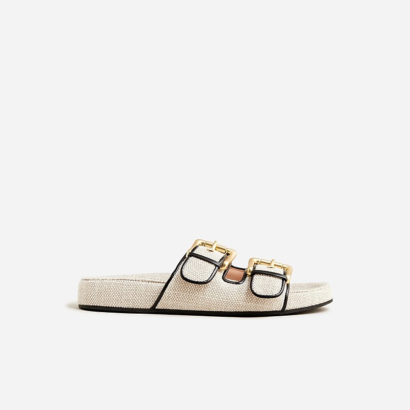 J.Crew Marlow sandals in canvas Moroccan Sand Online | 03ZPYCINU