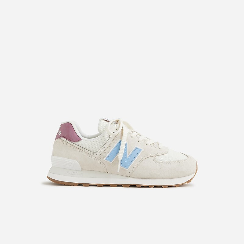 J.Crew New Balance® 574 sneakers Sea Salt/Blue Haze/Burg Clearance | 37SJIRKXE