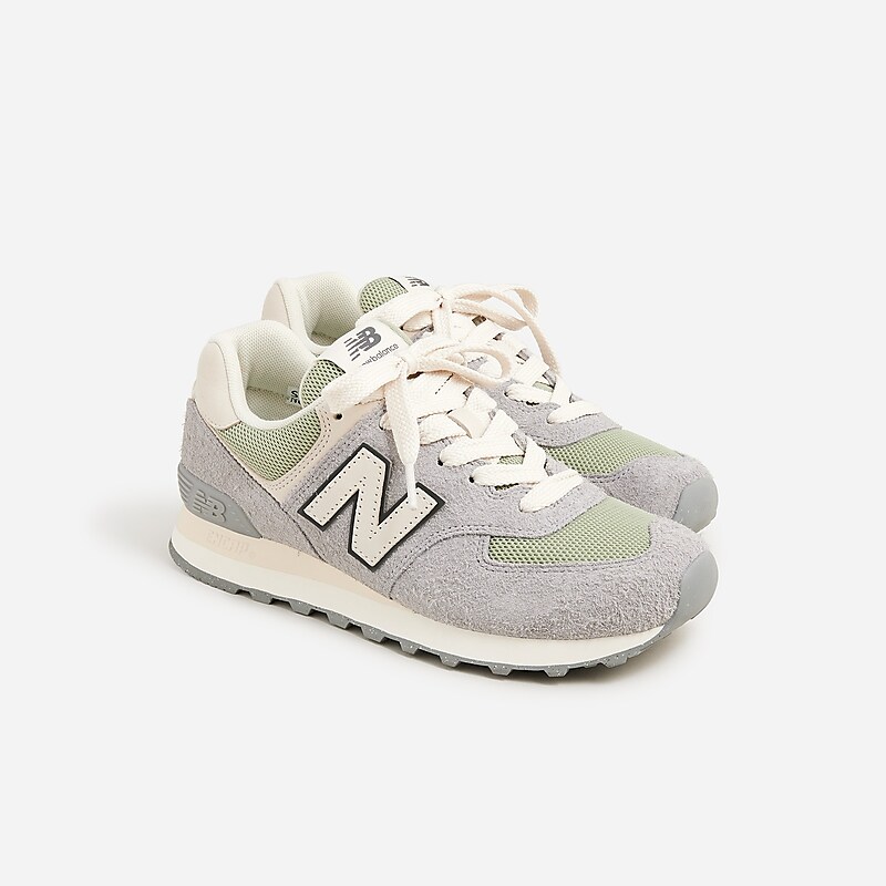 J.Crew New Balance® 574 sneakers Slate Grey Olivine Lin Factory Outlet | 50PXWDBYE