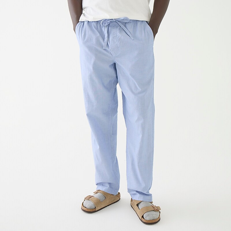 J.Crew Pajama pant in cotton poplin Eoe Bold Peri Clearance | 40OKTUSBQ