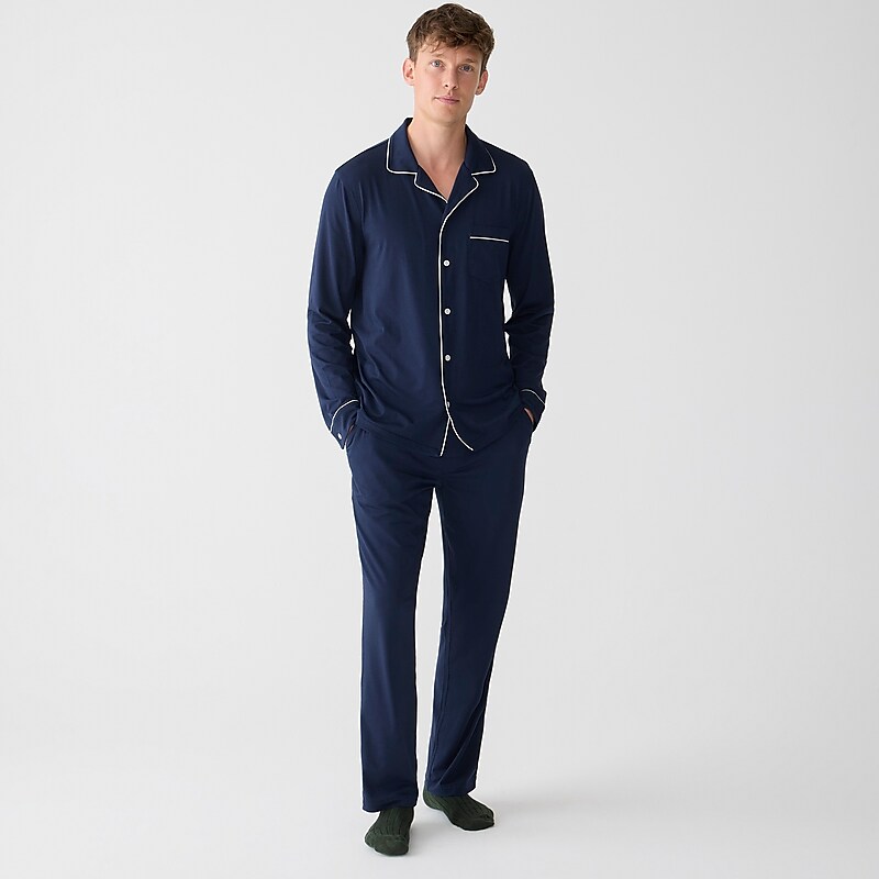 J.Crew Pajama set in cotton jersey blend Navy USA | 13MUIFCNL