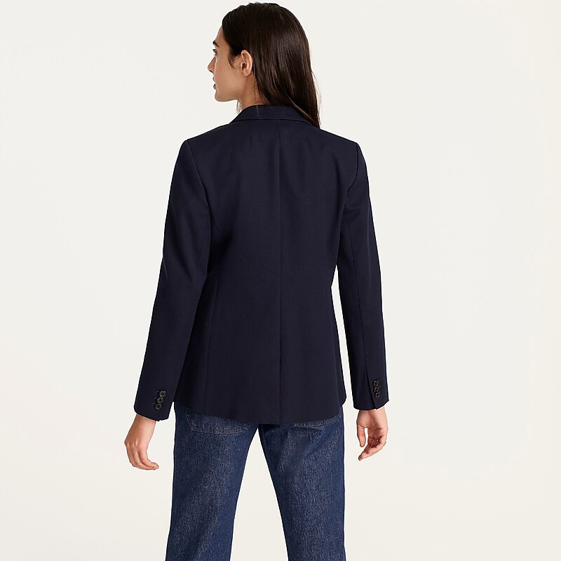 J.Crew Parke blazer in bi-stretch cotton Navy Outlet | 98KQYNFID