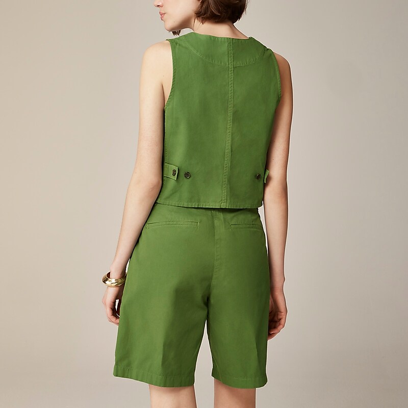 J.Crew Patch-pocket chino vest Green Outlet Online | 78ZFEGOLX