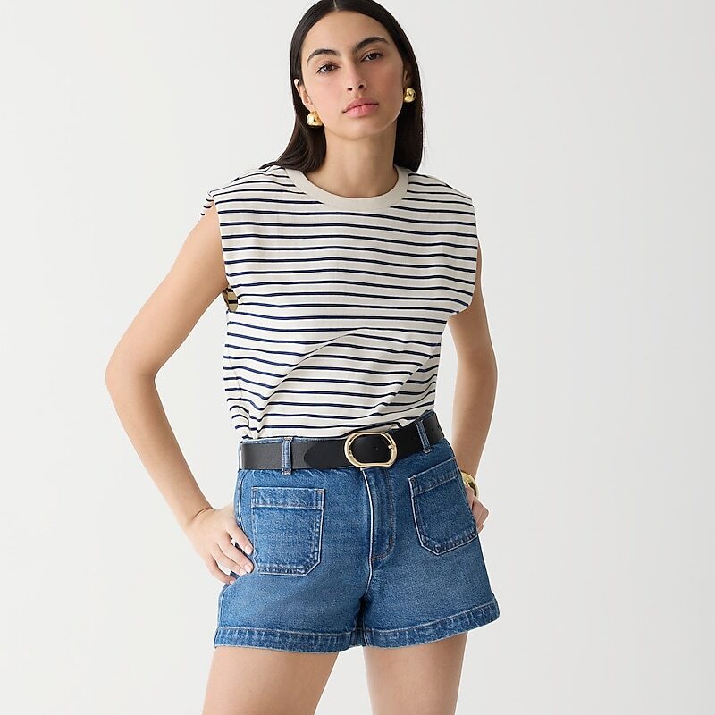 J.Crew Patch-pocket denim short in Hillside wash Hillside Wash Online | 80GJZKMPU