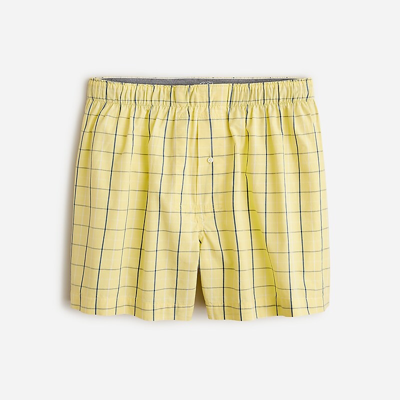 J.Crew Patterned boxers Dillon Pale Yellow Blue Factory Promo | 62BPCNTFJ