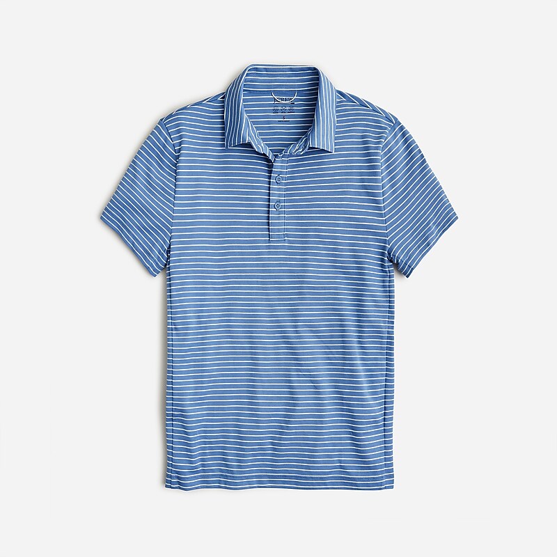 J.Crew Performance polo shirt with COOLMAX® Ocean White Clearance | 46NCQSXZA