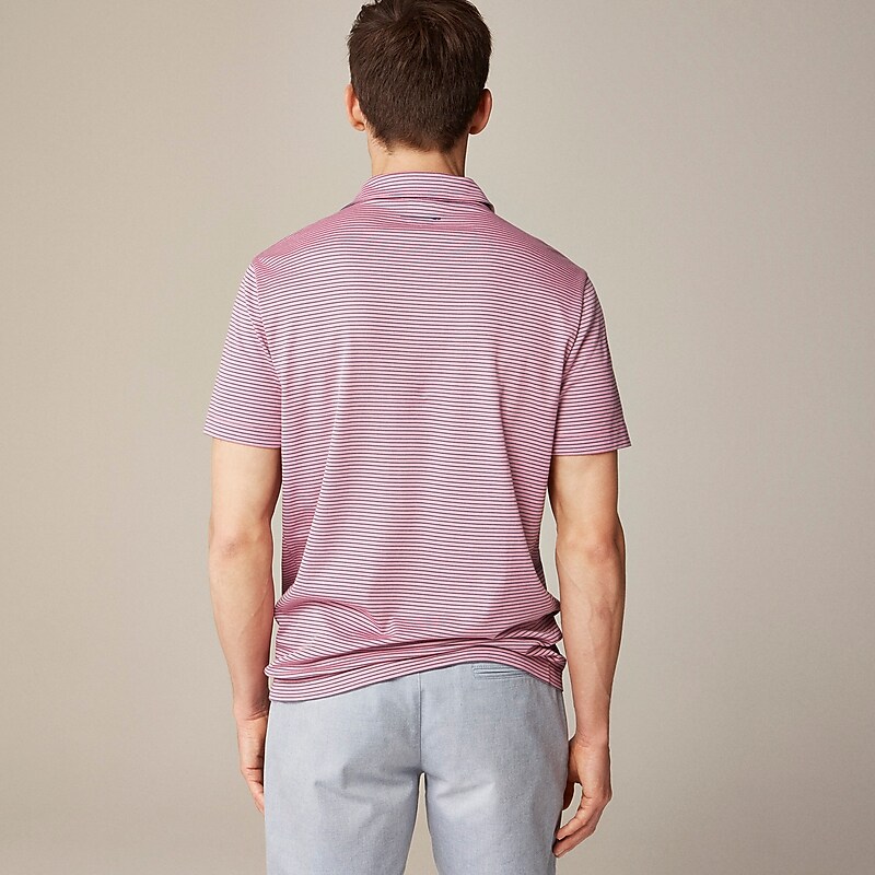 J.Crew Performance polo shirt with COOLMAX® Mauve Factory Promo | 68JLVKRCZ