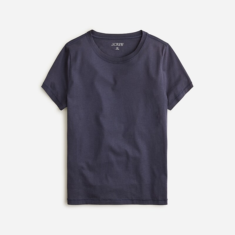 J.Crew Pima cotton slim-fit T-shirt Navy Factory Outlet | 57QODMEKY