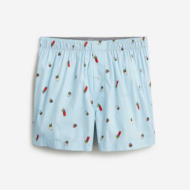 J.Crew Printed boxers Summer Refreshers Blue Factory Promo | 61BVKWTJG