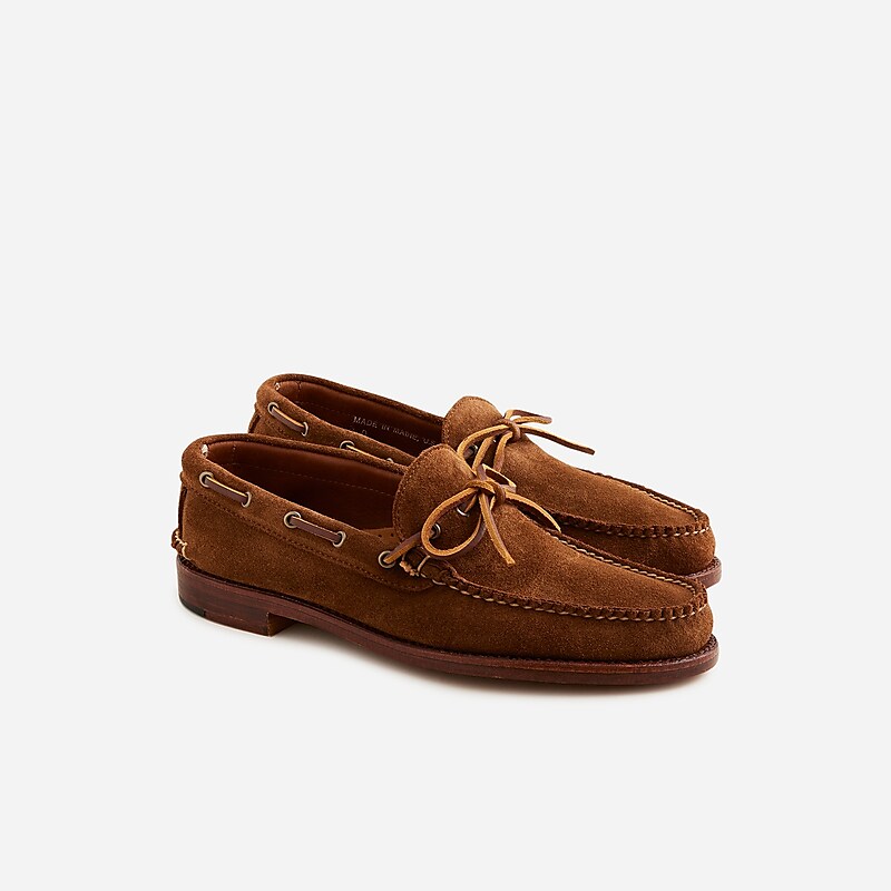 J.Crew Rancourt & Co. X J.Crew Gilman Camp-mocs in English suede Snuff Suede Online | 81EXALKOW