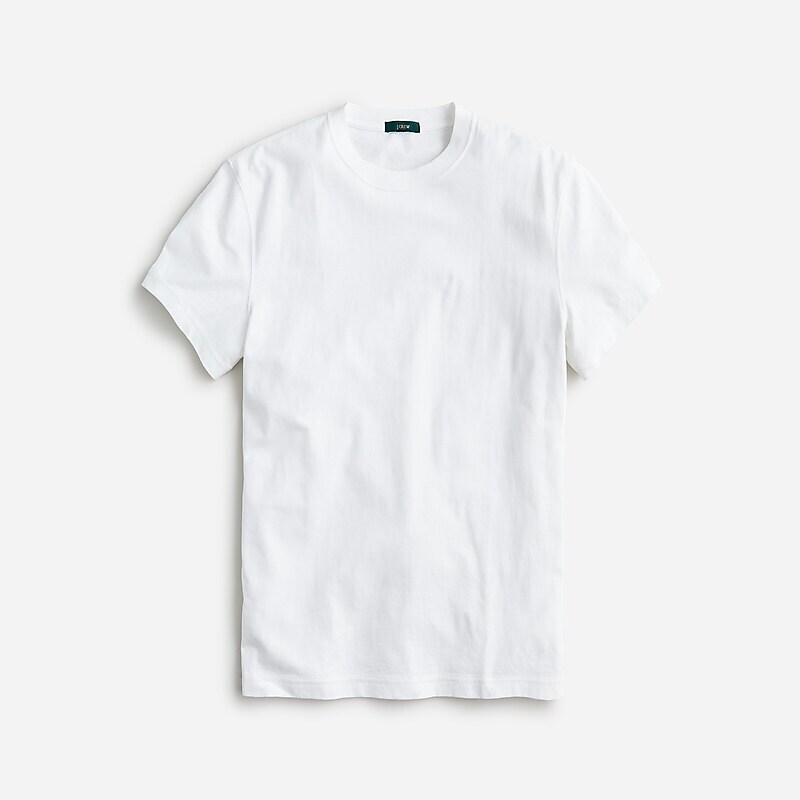 J.Crew Relaxed premium-weight cotton no-pocket T-shirt White Online | 83UABSDFV