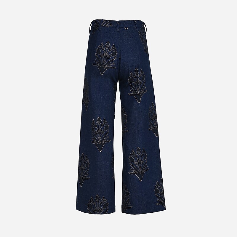 J.Crew SZ Blockprints™ disco pant Dark Denim Clearance | 45QKMGHVA