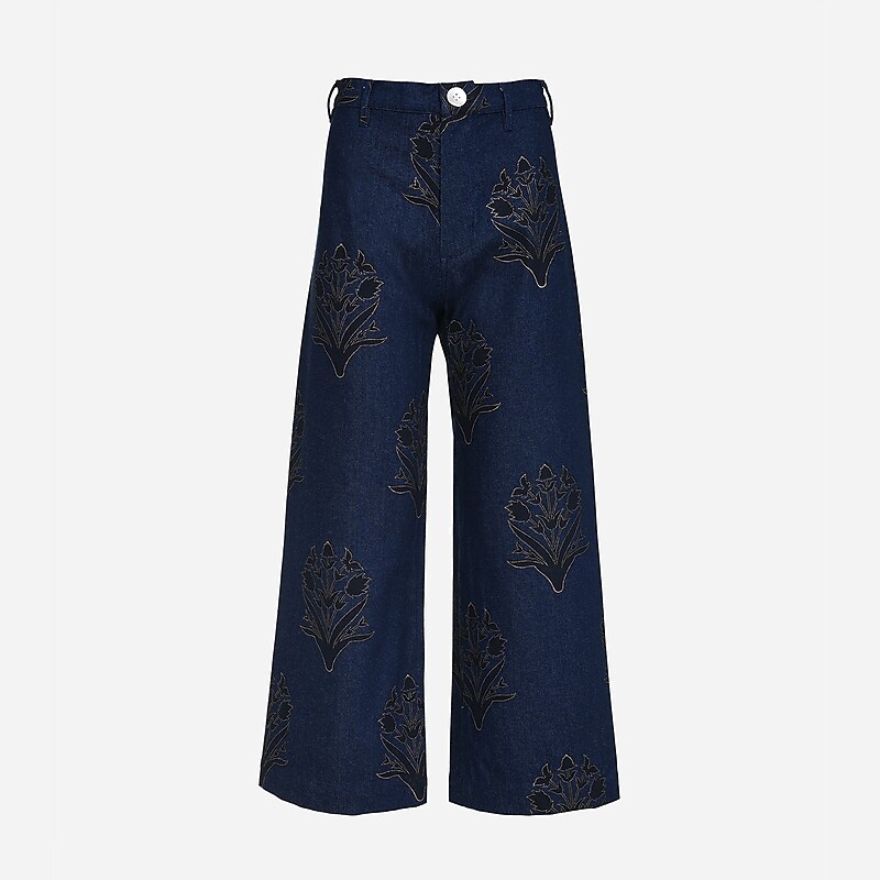 J.Crew SZ Blockprints™ disco pant Dark Denim Clearance | 45QKMGHVA