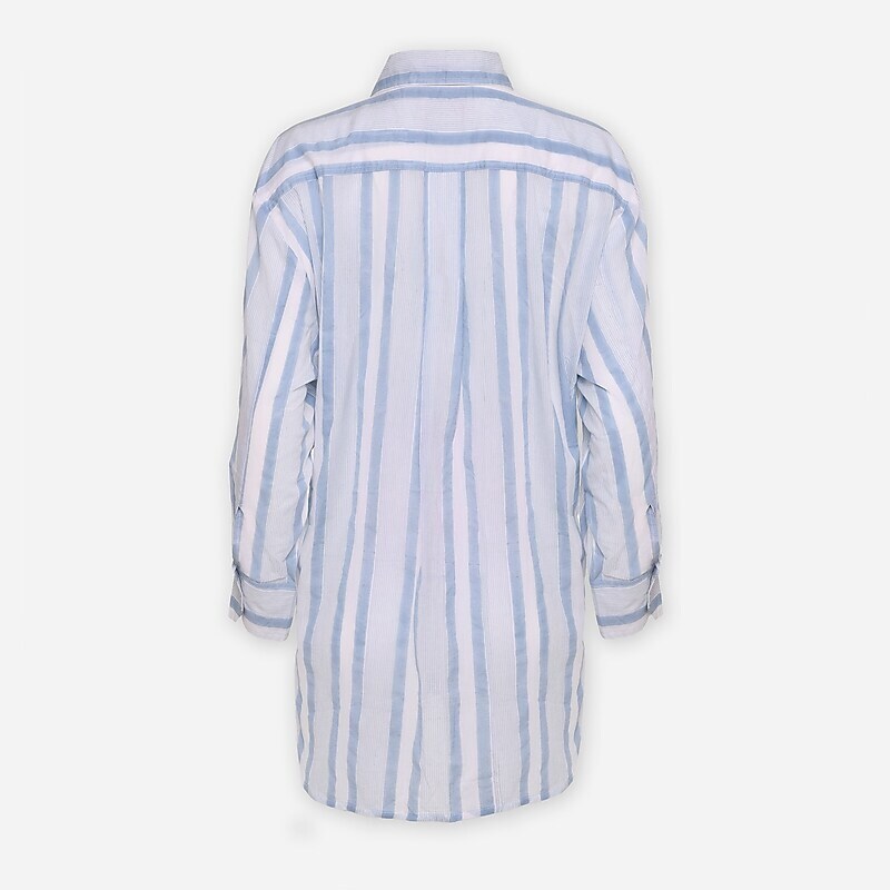 J.Crew SZ Blockprints™ oversized button-down Pale Blue Factory Outlet | 53CFLWHND