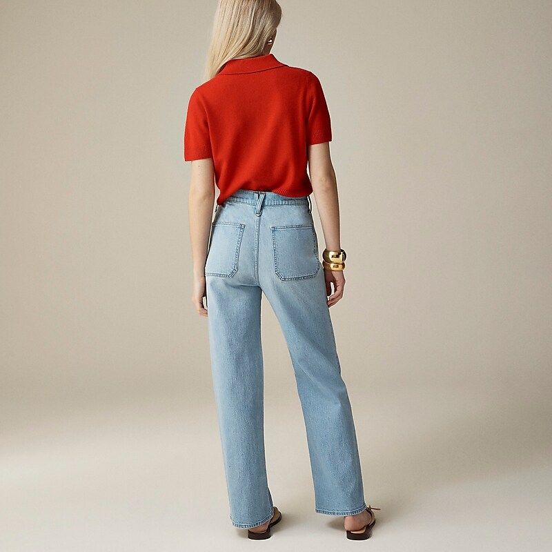 J.Crew Sailor slim wide-leg jean Clear Skies Wash Online | 08AZVDGFC