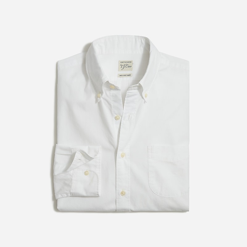 J.Crew Secret Wash cotton poplin shirt White Outlet | 92XNMCFTW