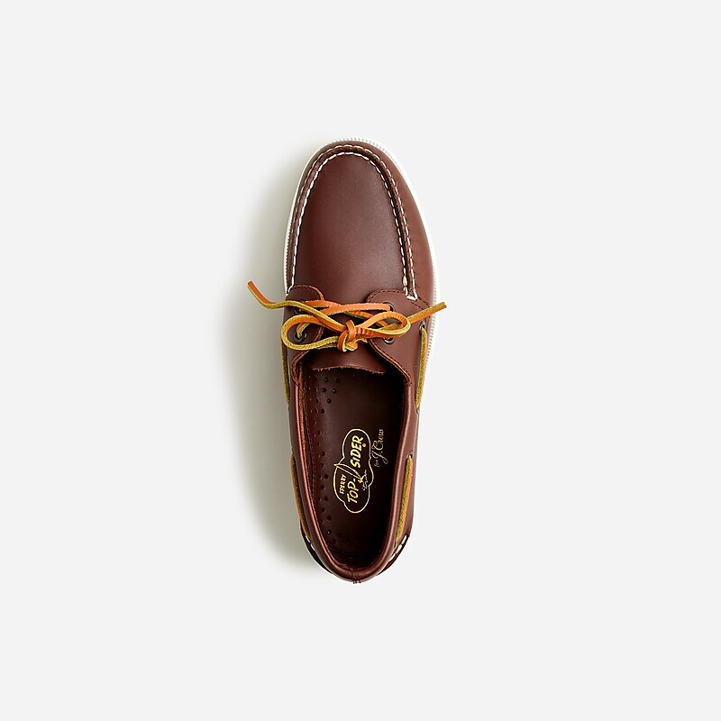 J.Crew Sperry® X J.Crew Authentic Original two-eye boat shoes Crew Brown Online | 82GUWVOYB