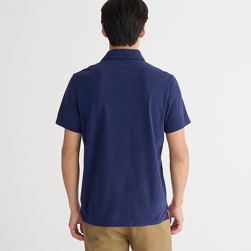 J.Crew Sueded cotton polo shirt Ultramarine Factory Promo | 65XWRFLKO