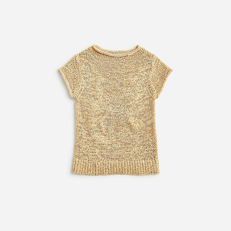 J.Crew Textured sweater-tee Sunkissed Khaki Clearance | 47EVFUCYA