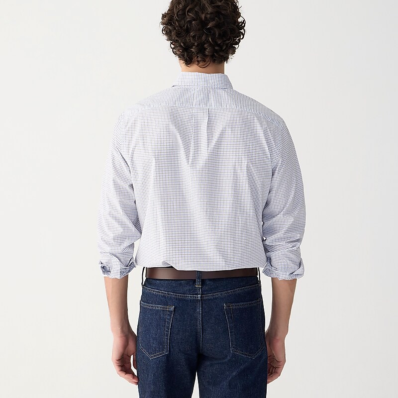 J.Crew Thomas Mason® for J.Crew washed poplin shirt Zephir Tattersall Sky B Online | 80IJKUXZP