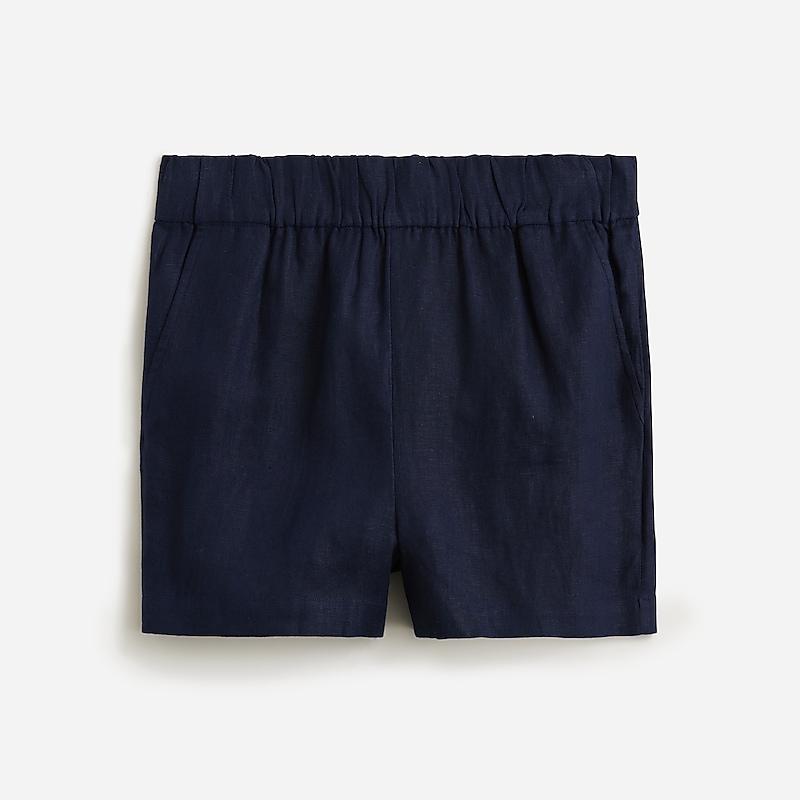 J.Crew Tropez short in linen Navy Factory Outlet | 51HQUFWRK