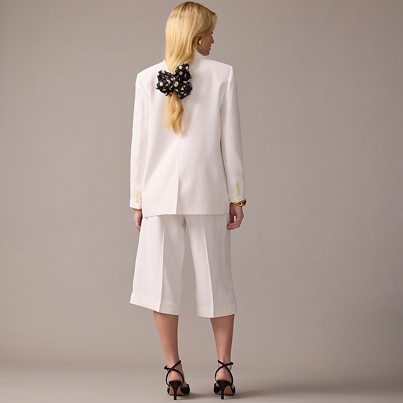 J.Crew Tuxedo blazer in drapey viscose White Online | 83DGVCFHQ