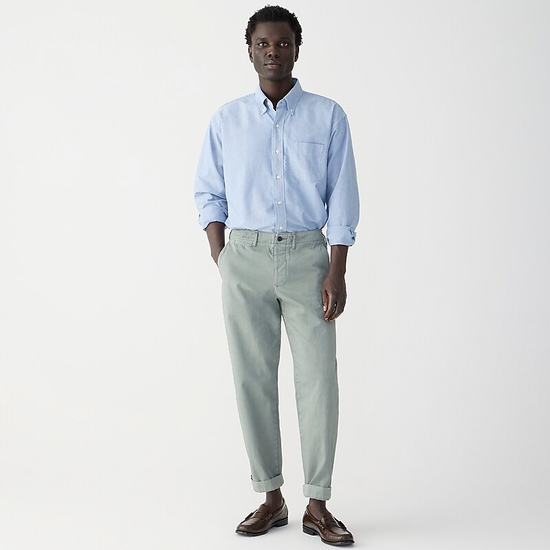 J.Crew Wallace & Barnes selvedge officer chino pant Steel Dust Factory Promo | 67VWEDQLK