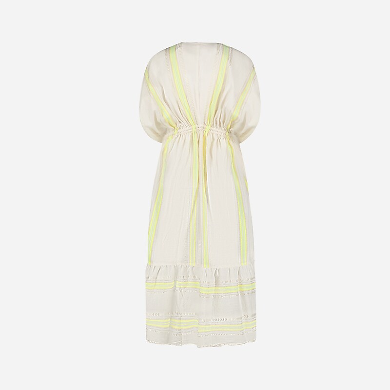 J.Crew lemlem Leila plunge-neck dress Light Yellow Online | 09ERTGLJK