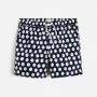 Large Polka Dot Navy Wh